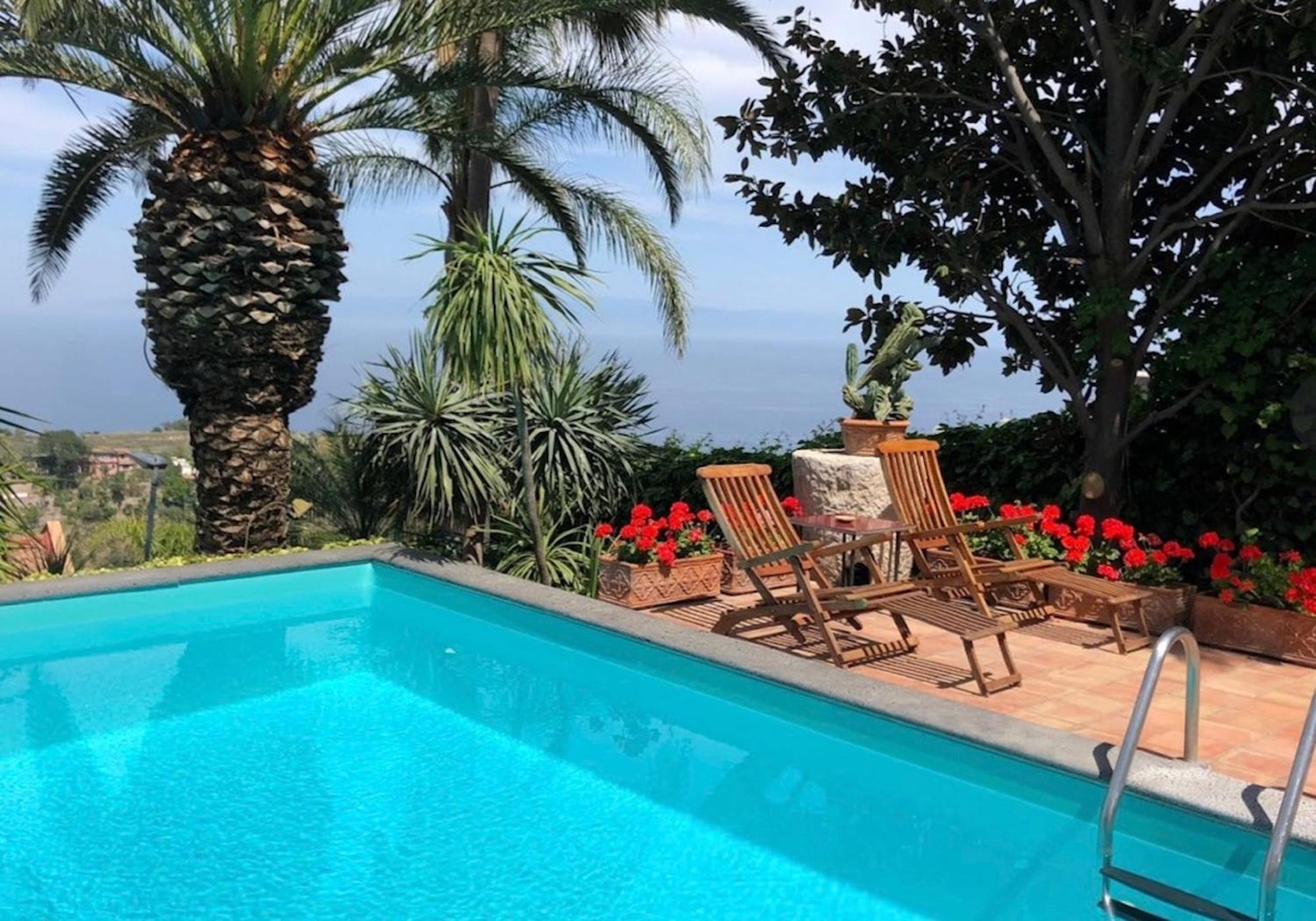 Villa Lou Taormina Private Villa With Panoramic Sea View Pool Экстерьер фото