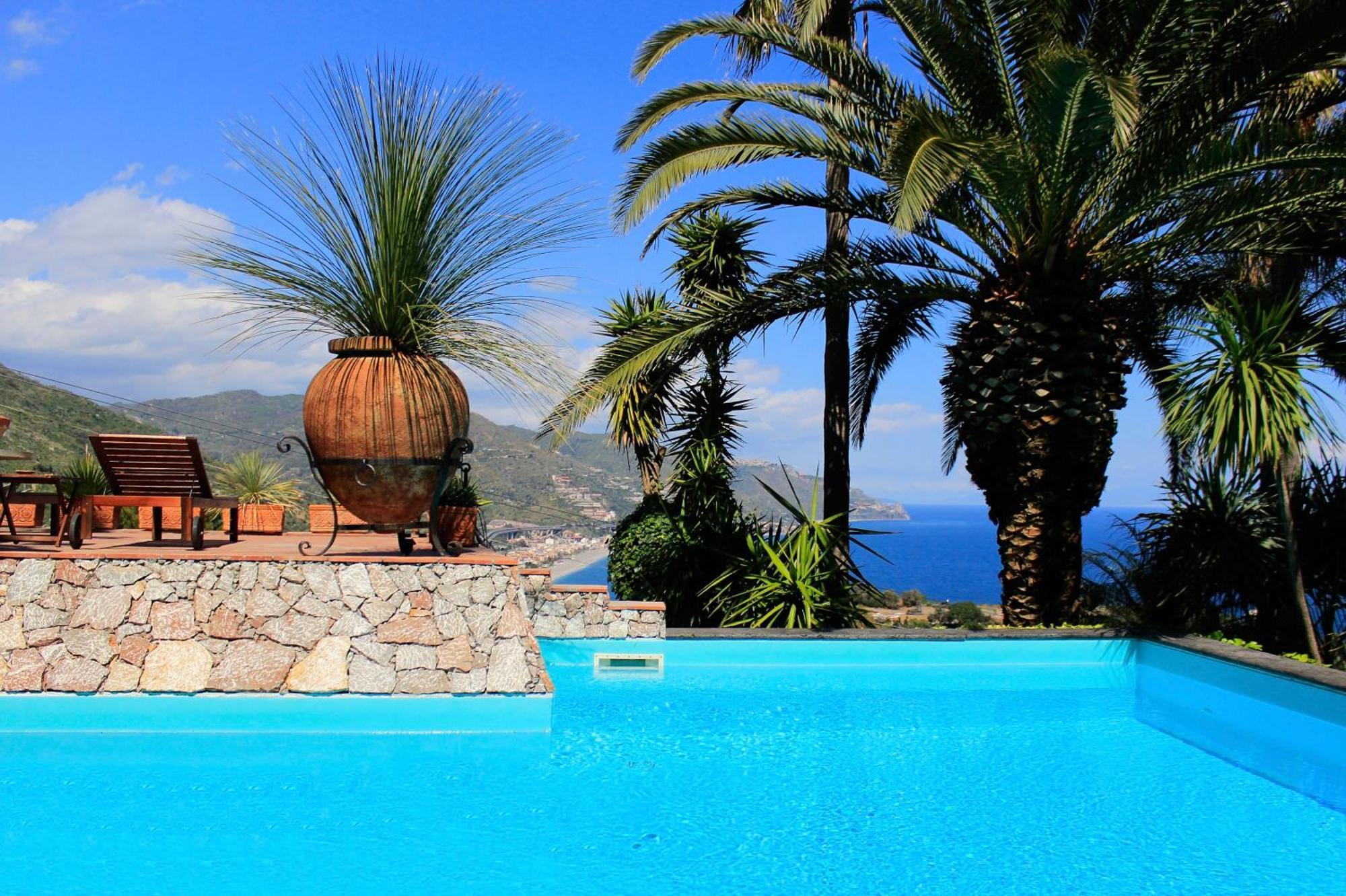 Villa Lou Taormina Private Villa With Panoramic Sea View Pool Экстерьер фото