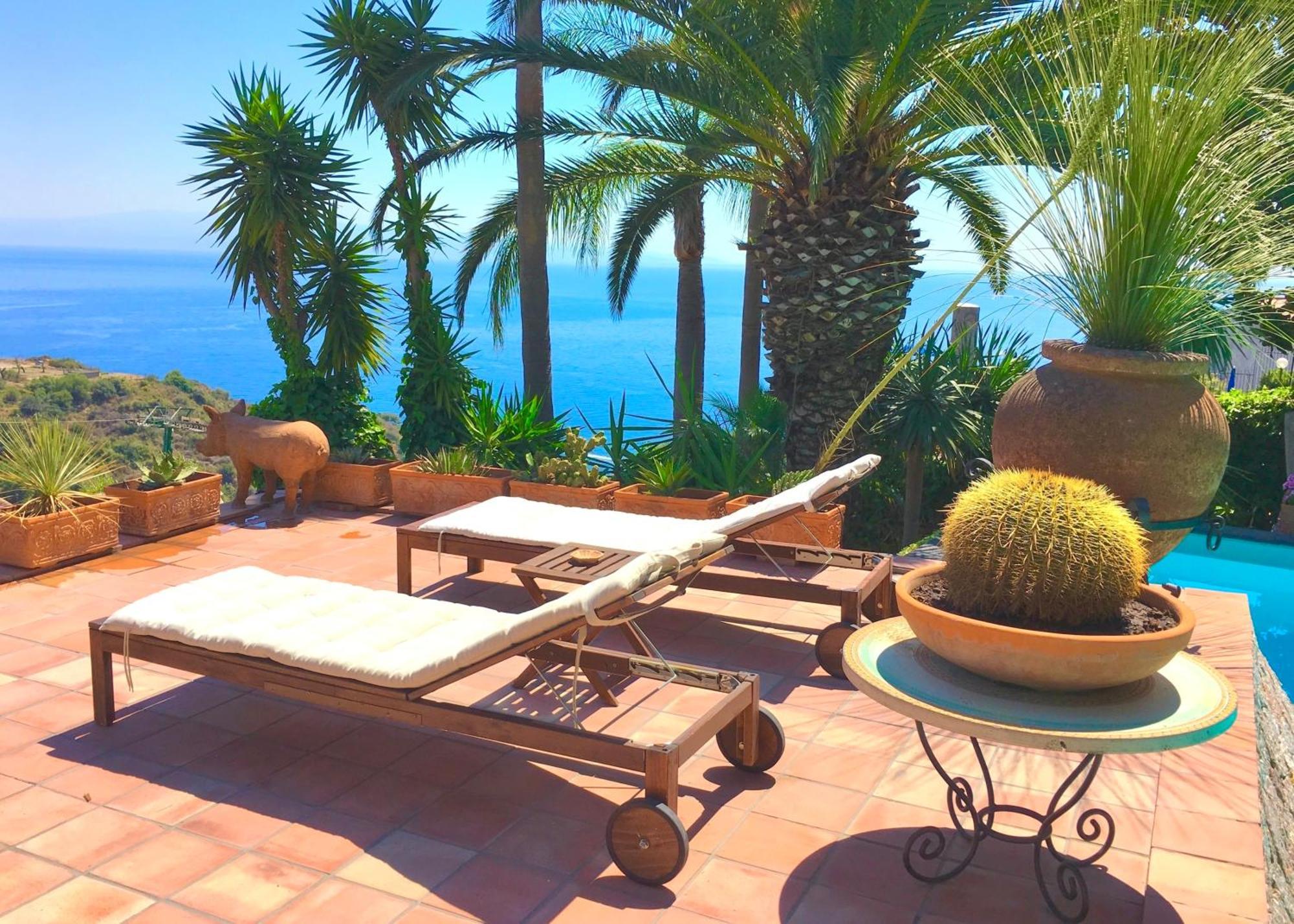 Villa Lou Taormina Private Villa With Panoramic Sea View Pool Экстерьер фото